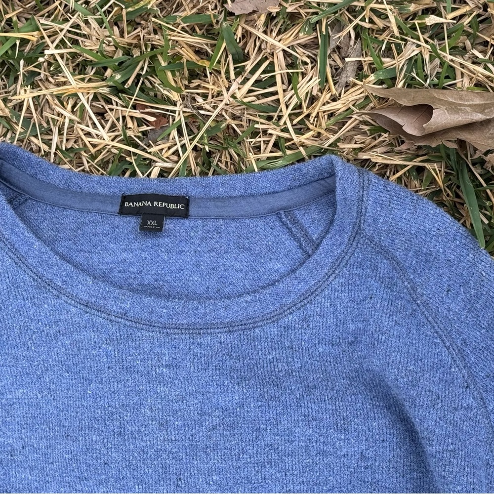 Banana Republic Men’s XXL Slate Blue Crewneck Sweater